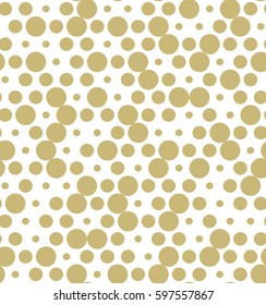 Seamless vector pattern with randomly sized circles.