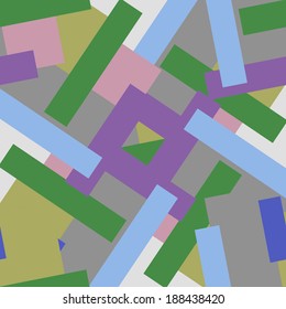 Seamless vector pattern with rectangles.