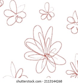 
Seamless vector pattern red flowers. On a white background. Hand-drawn abstraction. Packaging design, tissue paper