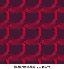 Seamless vector pattern with red gradient rings