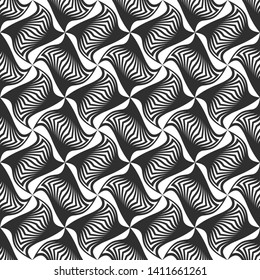 Seamless vector pattern repeat elements. Black and white geometrical background for fabric, ceramic, textile, design, banner.