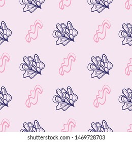 Seamless vector pattern . repeat flowers. White, dark blue, colors. Simple geometric print. . Elegant template for fashion prints. Romantic pattern for textile, wallpape,
bed covers. Summer backdrop. 