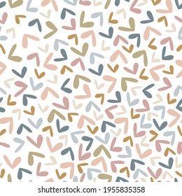 Seamless vector pattern repeat of hand-drawn abstract shapes