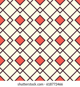 Seamless vector pattern with rhombuses