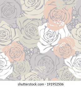 Seamless vector pattern "Roses"