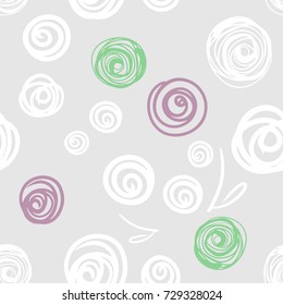 Seamless vector pattern with roses