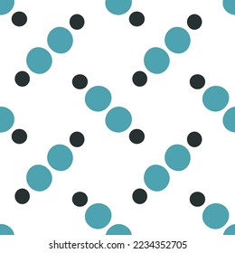 Seamless vector pattern of round shapes and dots