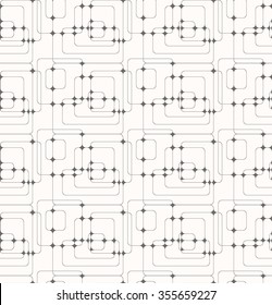 seamless vector pattern - rounded corners squares