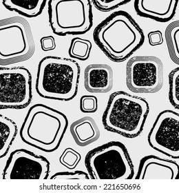 Seamless Vector  Pattern with Rounded Cubes
