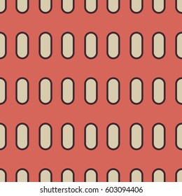 Seamless vector pattern with rounded rectangles