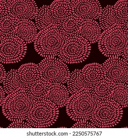 Seamless vector pattern with rounds. Abstract geometric background. vector illustration. 