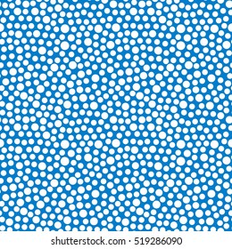 Seamless vector pattern with rounds. Abstract geometric background. Winter background with falling snow, vector illustration. Christmas background.