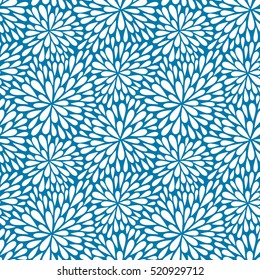 Seamless vector pattern with rounds. Abstract geometric background. Winter background with falling snow, vector illustration. Christmas background.