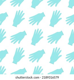 seamless vector pattern of rubber gloves isolated on white background, medical concepts, wallpaper with protective gloves