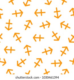 Seamless vector pattern - Sagittarius zodiac sign
