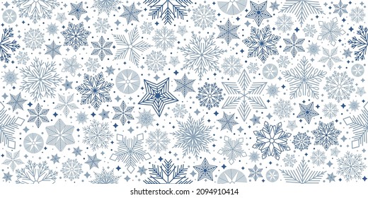 Seamless vector pattern. Scandinavian Christmas illustration.