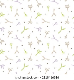 Seamless vector pattern in Scandinavian style.