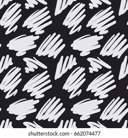 Seamless vector pattern with scribbles and scrawls. Messy irregular zigzag lines. Decorative background for print, textile, fabric, wallpaper, card, poster, home decor, packaging, wrapping, web pages.