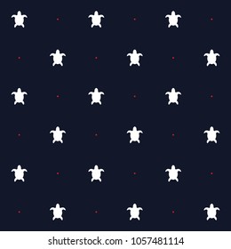 Seamless vector pattern sea life motif turtles in blue background