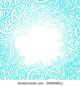 Seamless vector pattern similar to the brains or tentacles or worms or spaghetti. Just line. You can change the background to your own.