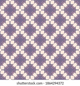 Seamless vector pattern with simple abstract ornament. Versatile textile design. Simple background for printing.