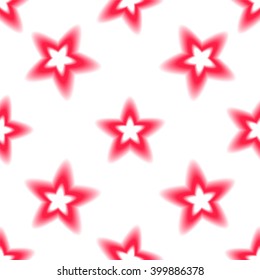 Seamless vector pattern. Simple Abstract design. Geometric blur shape: stars in shades of sweet colors