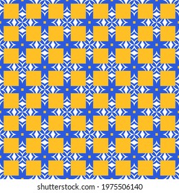 Seamless vector pattern with simple geometric ornament. Abstract background for printing on textiles, paper and other surfaces. 