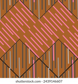 Seamless vector pattern of simple geometric elements. Suitable for interior; wallpaper; fabrics; clothing; stationery