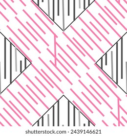 Seamless vector pattern of simple geometric elements. Suitable for interior; wallpaper; fabrics; clothing; stationery