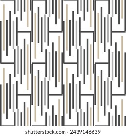 Seamless vector pattern of simple geometric elements. Suitable for interior; wallpaper; fabrics; clothing; stationery.