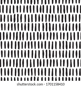 Seamless vector pattern simple organic black and white