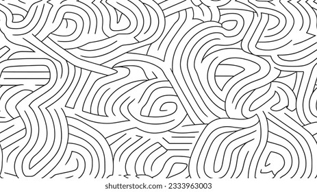 seamless vector pattern of simple systematic lines designed in a minimalist style. This pattern, laid on white background, boasts an elegant simplicity