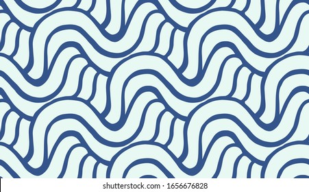 seamless vector pattern, simple wavy diagonal
 background in trendy color of the year