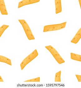 
seamless vector pattern of slices of yellow cheese with holes