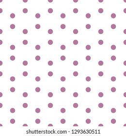 Seamless vector pattern with small polka dots. Violet and white minimalist background for fabric, surface packaging design.