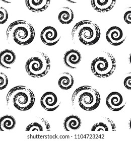 Seamless vector pattern with spirals