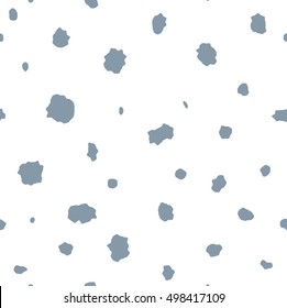 The seamless vector pattern with spots. Spots and blobs.  Dalmatian spots. Dalmatian skin.