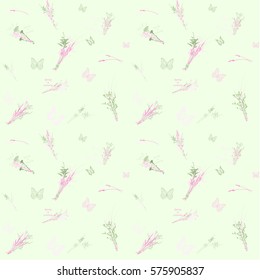 Seamless vector pattern. Spring is coming.