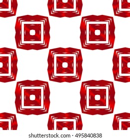 seamless vector pattern of square. red gradient. vector illustration