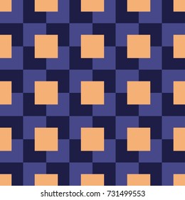 Seamless vector pattern with squares. Contrast texture