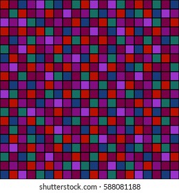 Seamless vector pattern with squares. Simple checkered graphic design. drawn background with little decorative elements. Print for wrapping, web backgrounds, fabric, decor, surface.