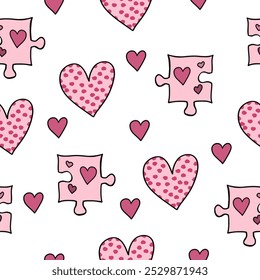 Seamless vector pattern for St. Valentine's day