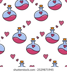 Seamless vector pattern for St. Valentine's day