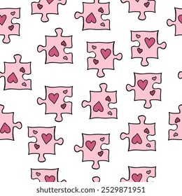 Seamless vector pattern for St. Valentine's day