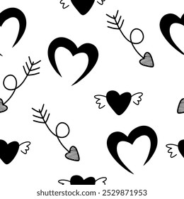 Seamless vector pattern for St. Valentine's day