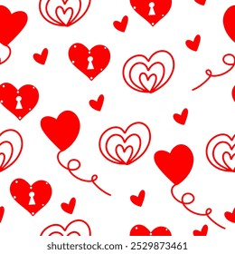 Seamless vector pattern for St. Valentine's day