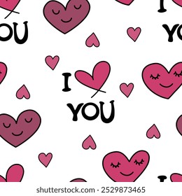 Seamless vector pattern for St. Valentine's day