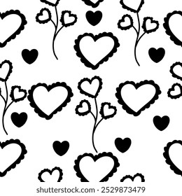 Seamless vector pattern for St. Valentine's day