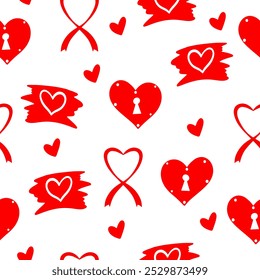 Seamless vector pattern for St. Valentine's day