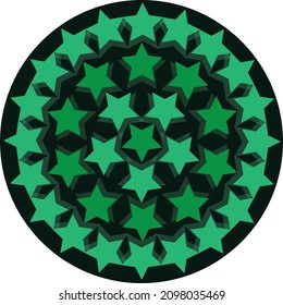 Seamless vector pattern with star elements.